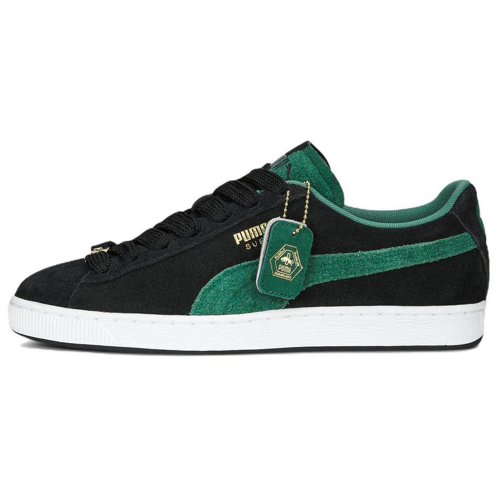 

Кроссовки Puma Suede Archive Remastered Unisex Black White Dark-Night 389462-01 EU 37 зелёный/чёрный