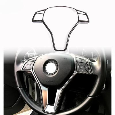 For Mercedes Benz A B C E GlA GLK Class W176 W246 W204 W207 W218 W212 Car Steering Wheel Decorative Frame Trim  Accessories