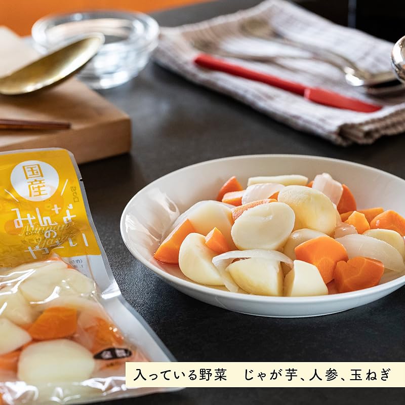 Pearl Rice Minna no Yasai (Everyone's Vegetables) Domestic Meat and Potato Stew - Curry Mix 300g (approx. 2 servings) x 6 bags