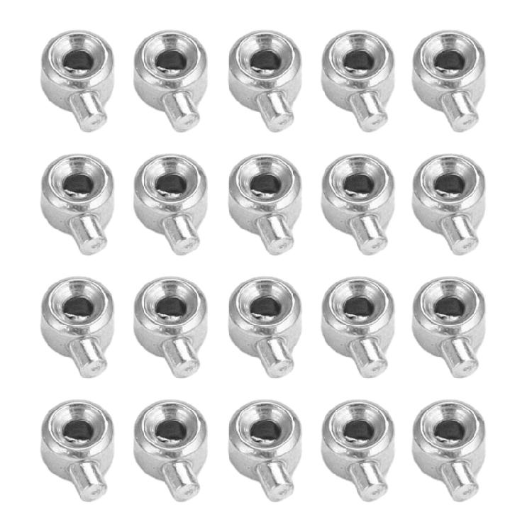 20 Pack Stopper Spacer Bead Finishing Clasps Stainless Steel Positioning Clasp