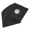 20Pcs 12inch Record Kraft Paper Jackets Matte Black 350gsm Thick Cardboard Record Covers 33 RPM Protective Outer Record