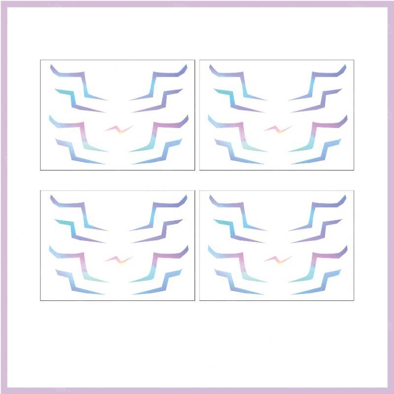 Kpop Hunter Laser Tattoo Sticker Lumii Temporary Tattoo Sticker Facial Body Fashion Decoration Halloween Party Gift