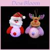 Christmas Eva Santa Snowman Lighted Night Lamp For Holiday Tree Decoration And Festive Decor