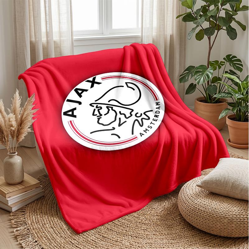 Ajax Amsterdam Theme blanket Soft Flannel Fleece Blanket Warm Lightweight Throw Blanket for Home Sofa Bed