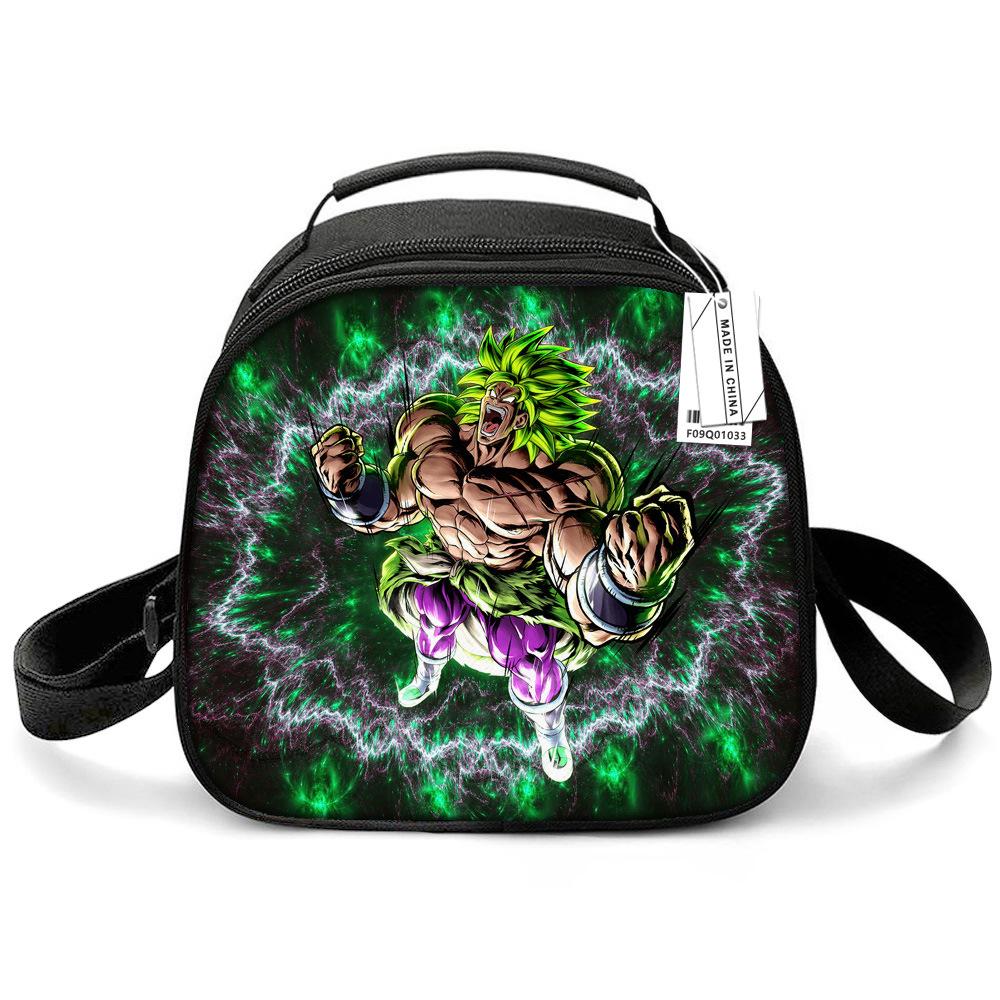 Dragon Ball Children'S Lunch Bag, Elementary School Lunch Box Bag, Ice Bag, Cartoon Shoulder Portable Meal Bag