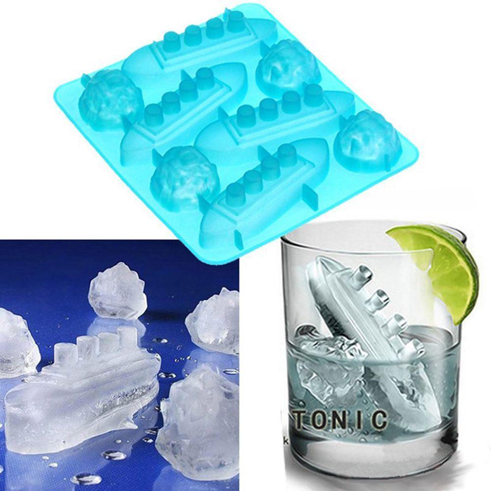 Cream Makers Summer Cake Mould Chocolate Titanic Shaped for Kitchen Ice Cube Trays Silicone Mold