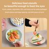3Pcs Creative Plastic Fruit Plate, Snack Plate, Vegetable Plate, Bone Spitting Plate Snack Plate Nut Plate Dessert Plate
