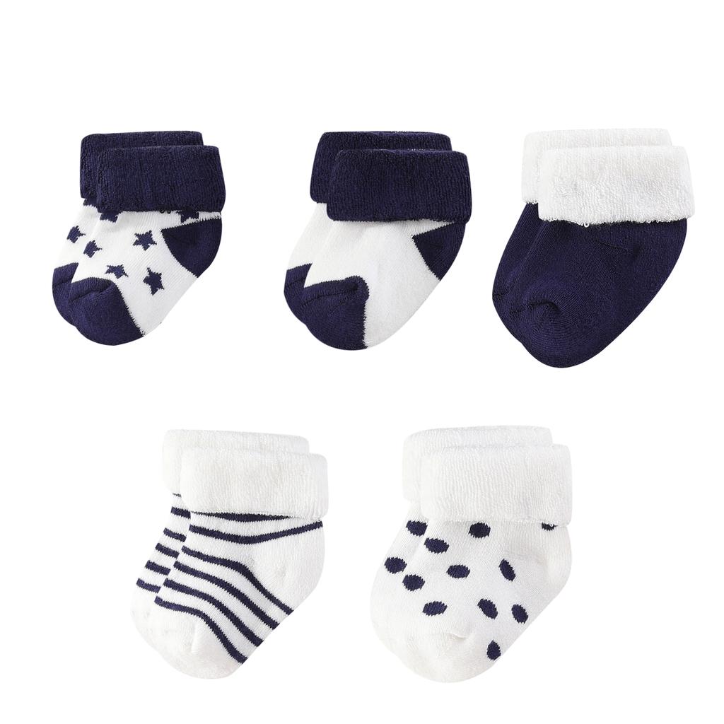 Unisex 5 Pairs Cotton Baby Boys Socks Newborn Solid Color Baby Girls Socks Sets 0-12M Infant Supplies Accessories Bebes