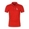 Printed 35% cotton men's casual Solid color slim fit Men's Polo shirt New summer fashion lapel Polo shirt for men