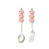2304 Stainless Steel Cartoon Spoon Fork - Stackable, Cute, Kids' Christmas Soup Utensil