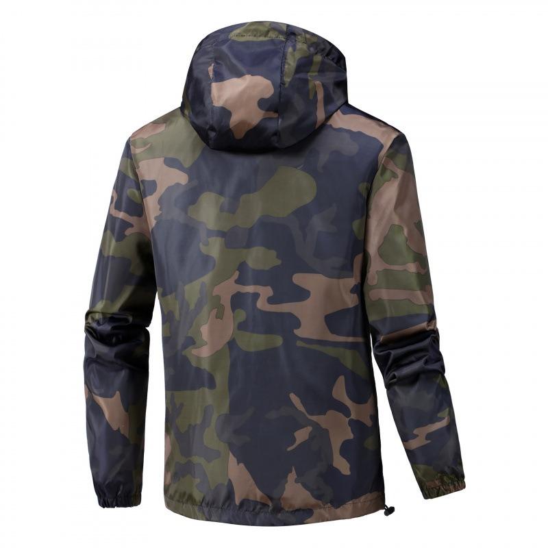 Men S Camouflage Hooded Jacket Outdoor Casual Fashion Coat