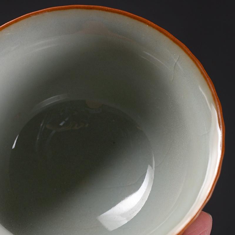 120ml Ceramic Gaiwan Japanese Style Tea Bowl Kiln Change Sancai Gaiwan