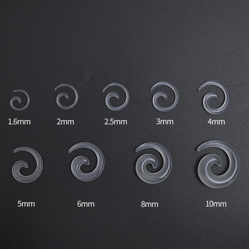 Acrylic Heart & Triangle Ear Plugs – Colorful Piercing Jewelry In Multiple Sizes