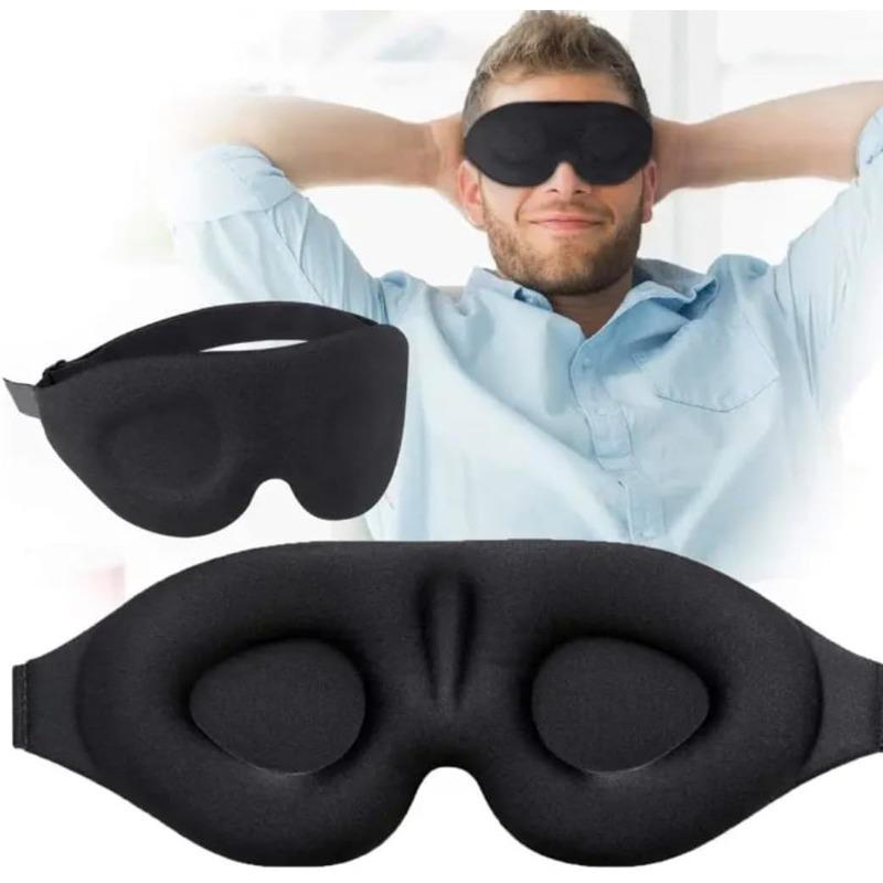 1/2PCS Sleep Mask for Side Sleeper,Light Blocking Sleeping Eye Mask for Women Men,3D Contoured Cup Night Blindfold,Luxury Eye Cover Eyeshade