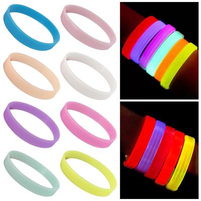 Luminous Luminous Bracelet Rubber Rubber Bangle Fashion Jewelry Silicone Bracelet  Party