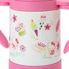 Sanrio Hello Kitty Water Bottle with Straw Stainless Keeps Drinks with Locking for Character Design Children's Mug, 250ml, One-Touch Steel, Cold, Lid,