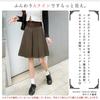 AIKA Mini Short Box Solid Size Gray Knee-Length Skirt, Skirt, Pleated, A-Line, Flared, High-Waisted, Short, Natural, Casual, Cute, Color, Women's, M,