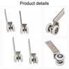 Effortless Sliding Door Hardware with Metal Bearings and Plastic Wheels