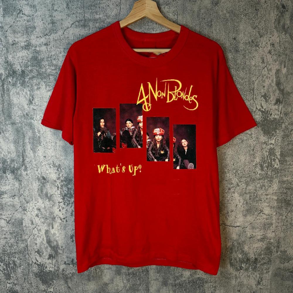 

4 Non Blondes Band What s Up Red Full Size S-5XL Unisex T-Shirt S