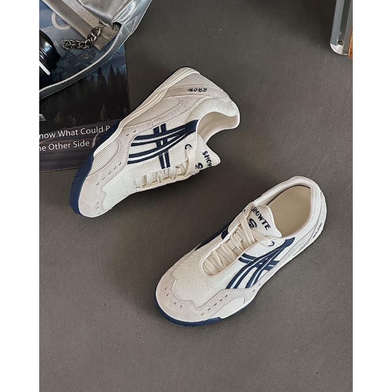 

Leather mesh women s summer new round head thick sole thin fashion breathable casual sports shoes tide 35 белый