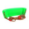 Outdoor Kids Hanging Seat, Trapeze Bar, Indoor Playground Chair Green Curved