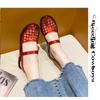 Gemstone Sparkling Jelly Mary Jane Shoes, Transparent Woven Hollow Flat Shoes, Waterproof and Non Slip, Cute Beach Pool Vacation Cooldown