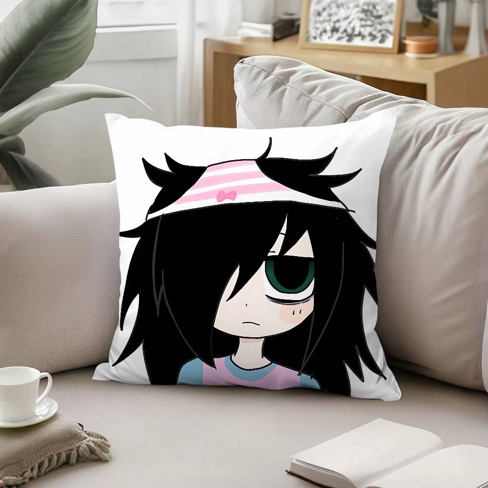 Cute K-Tomoko Kuroki-S Pillow Case Cushion Cover Soft Cute Throw Pillow Case For Car Sofa Pillowcase Polyester With Zipper