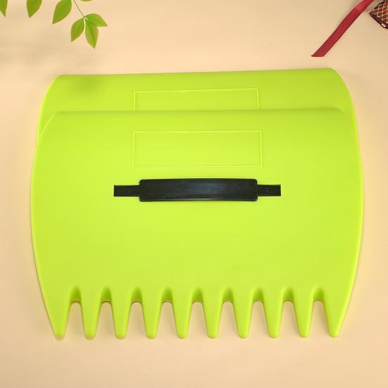 2 Pairs Leaf Scoops Hand Rakes Large Plastic Leaves Grabber Claws Yard Scoops for Picking Up Leaves Grass Lawn Clippings Twigs Debris