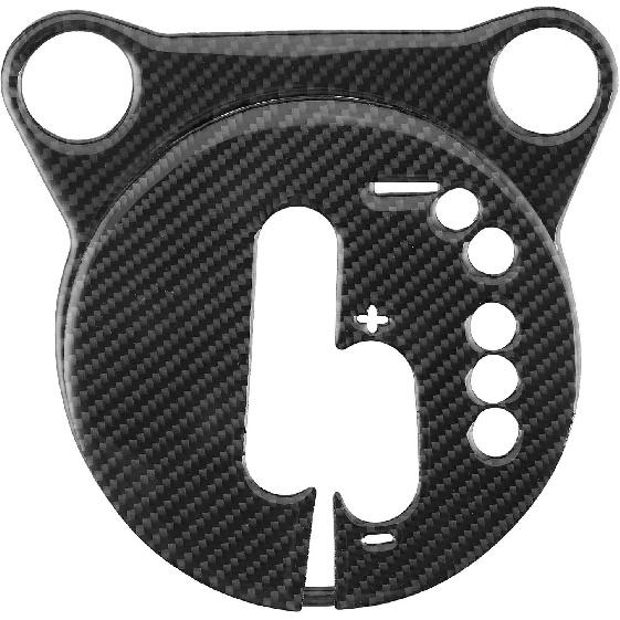 Fydun 2Pcs Interior Gear Shift Box Panel Decoration Frame Trim Cover Carbon Fiber Car Refitting for 370Z Z34 2009‑2020(Left Side)