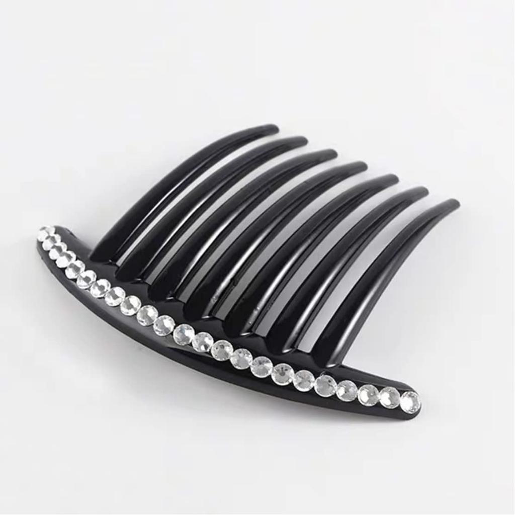 DE Abend Einfaches Haar Empfohlen für Perle und Diamant Schlichtes Design Abend Hochsteckfrisur Kamm EZ_Pfirsich [Büro Hochsteckfrisur] Styling, Anfänger, (2er-Pack) (ZU)