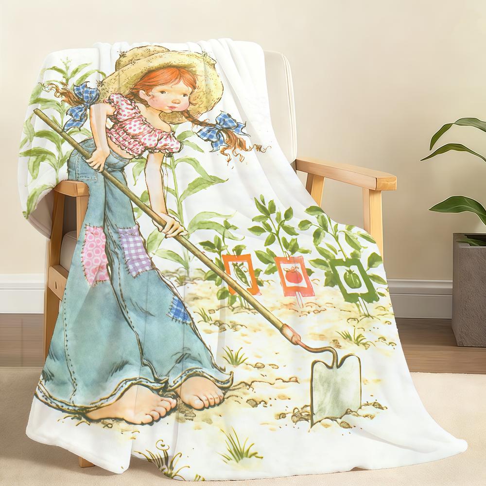 Cartoon S Sar Ah K Kay Blanket For Soft Throw Blanket for Picnic Bed Sofa Home Bedroom Cozy Warm Comfortable