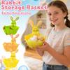 Easter Rabbits Candy Eggs Container Elegant Easter Rabbits Fruit Basket Accessory For Candy And Eggs Storage