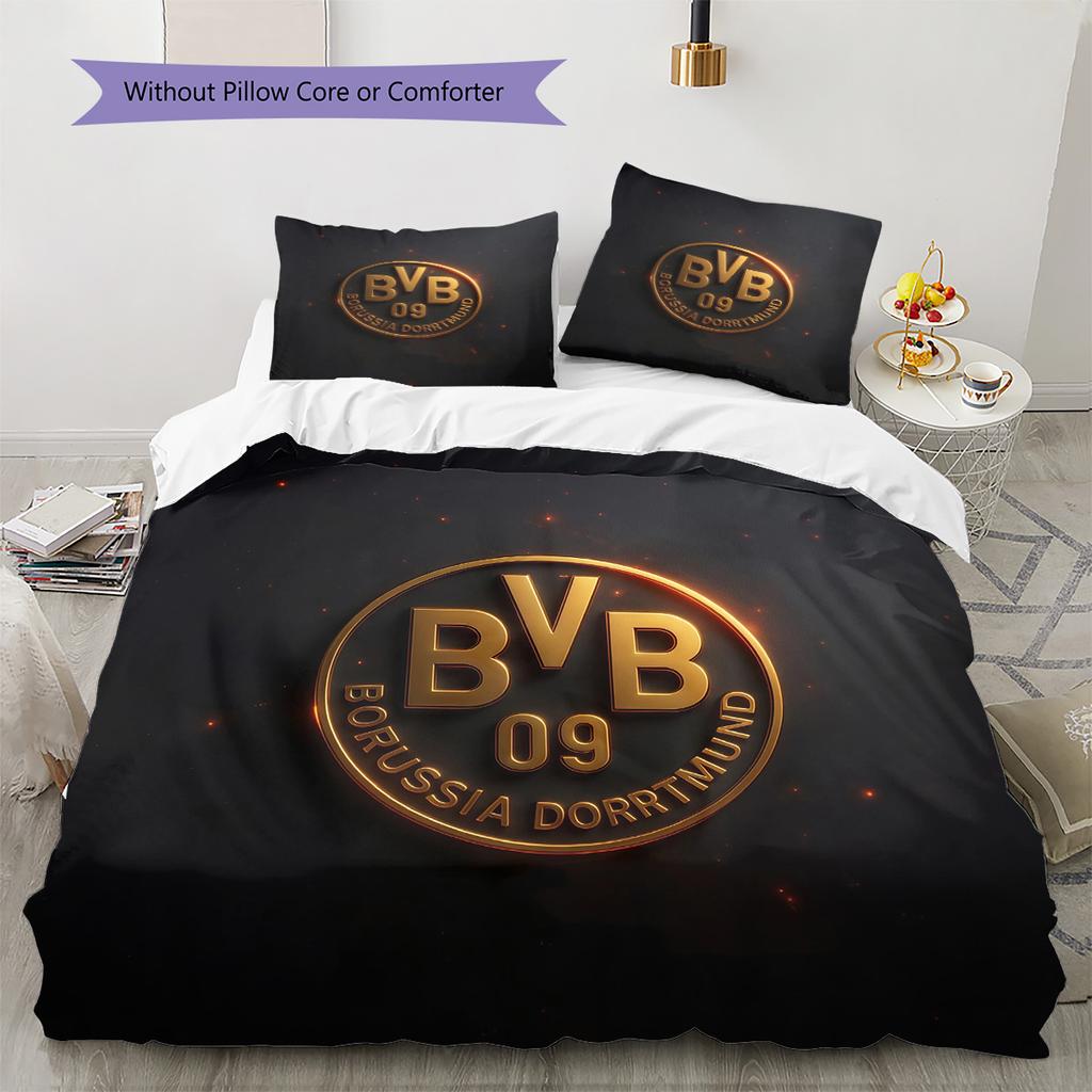 BVB092 Pattern Bedding Quilt Set Home Decoration Gift (1 * Duvet Cover + 2 * Pillowcase Without Core)