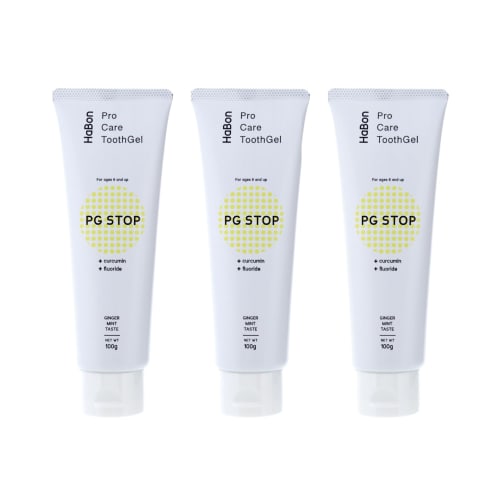 

HaBon PG STOP Medicated Toothpaste Gel, 3-Pack (100g x 3)