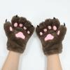 Wolf Puppy Cosplay Costume Gloves Furry Animal Claw Mittens Kawaii Plush Cat Paw Gloves  Gifts