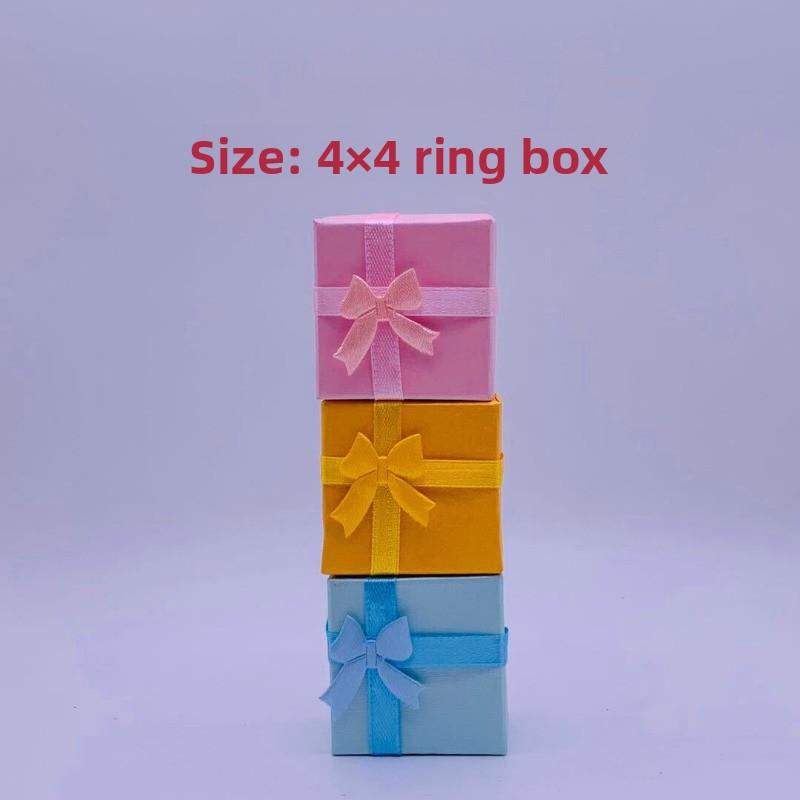 Mary Fashion Necklace Box Jewelry Packaging Box Pendant Jewelry Box Casualpure Color Earrings