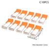 10Pcs Steel Springs Metal Clamps For Led Downlight Panel Light Ceiling Light Spring Circlip With Rubber Sleeve Lighting