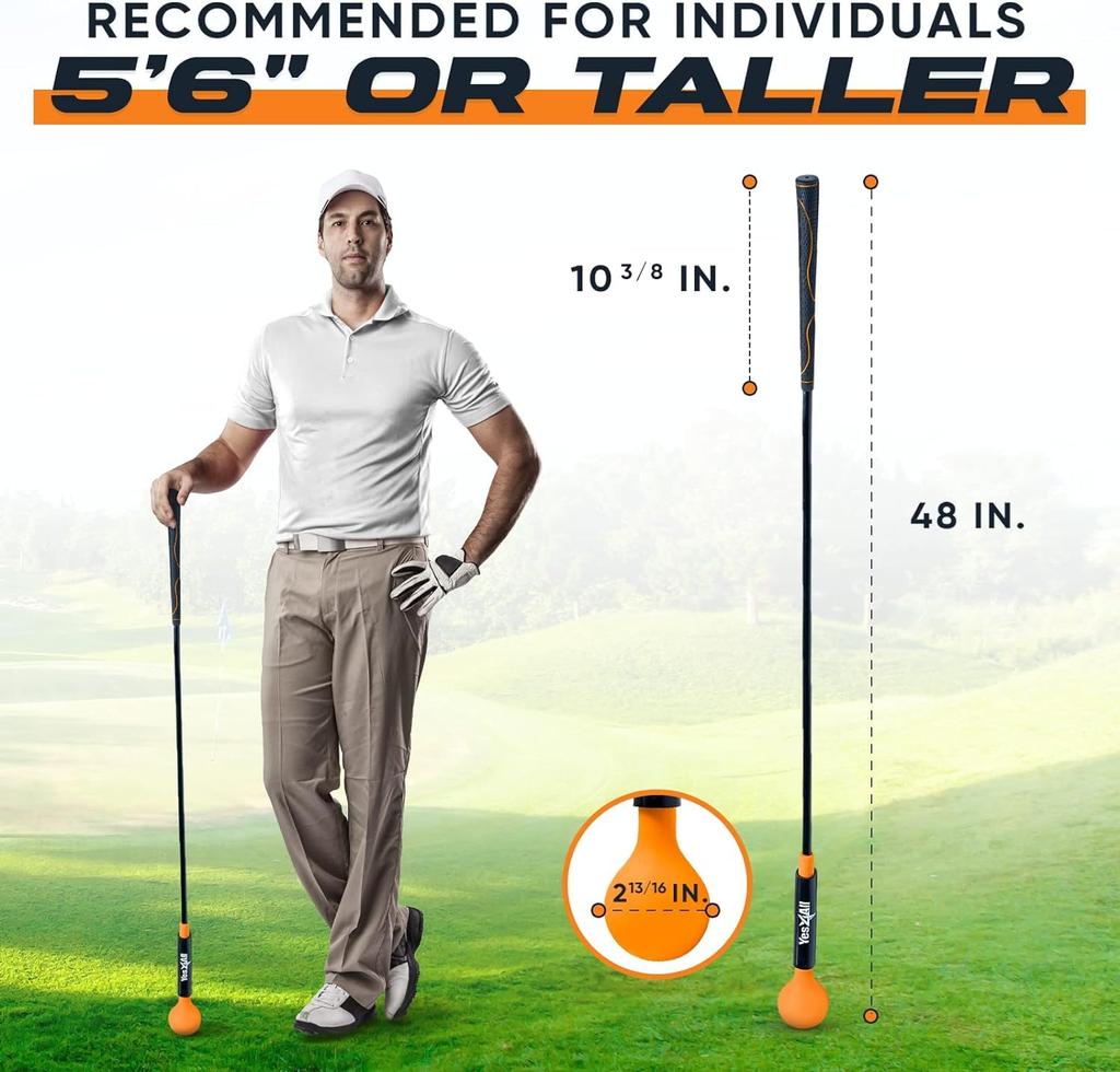Yes4All Golf Swing Trainer Orange Improves 122cm Import from FA49 Rhythm/Flexibility/Balance/Tempo/Strength [Official Japan] [Product]