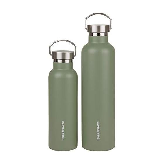 CAPTAIN STAG Sports Bottle Water Bottle Direct Drinking Double Stainless Steel Bottle Vacuum Insulated HD Bottle 600ml 1000ml