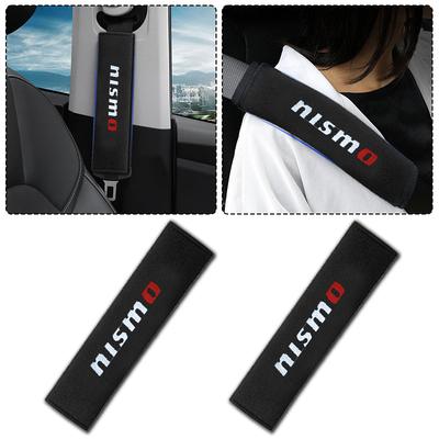 2Pcs Car Seat Shoulder Belt Cover Protector Pad Auto Accessories for Nismo Juke Tiida Teana GTR 350Z 370Z 240SX Fairlady