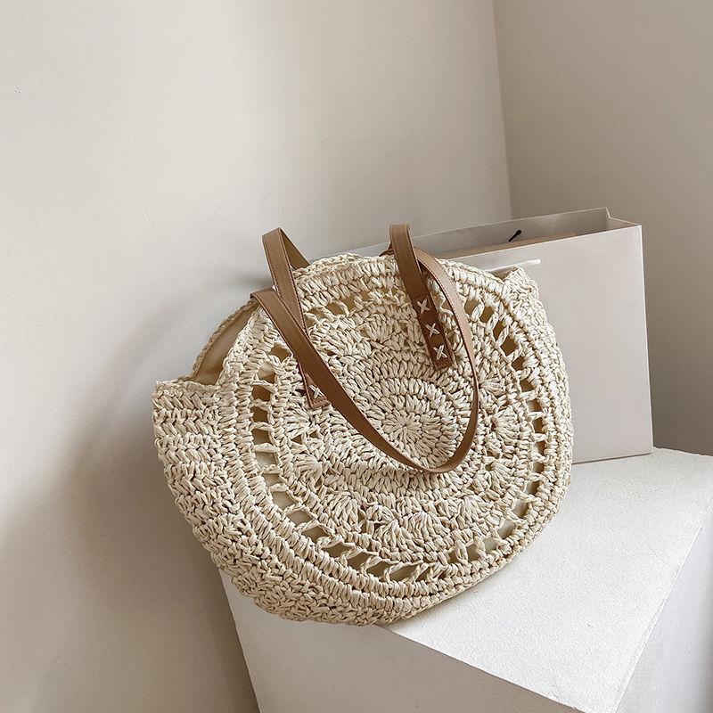 

Large Capacity Ethnic Style Woven Shoulder Bag – Fashionable Women s Beach Handbag