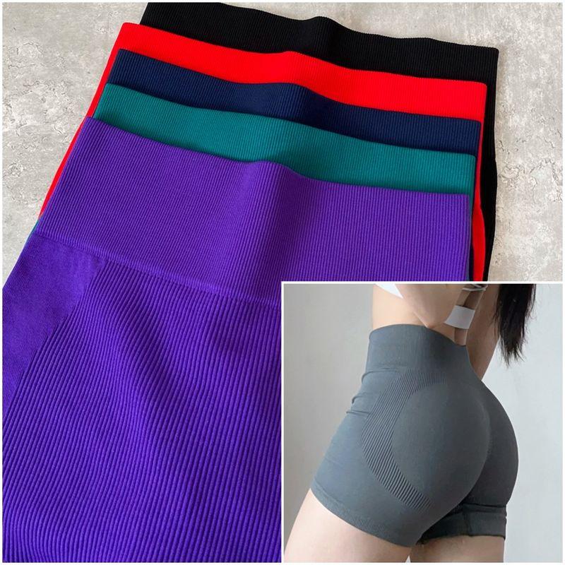 Hip Raise High Waist Exercise Shorts Women's Fitness Shorts Peach Hip Slimming No Embarrassment Yoga Pants Running 2025