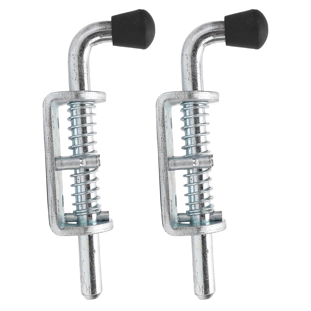 2PCS 6 Inch Spring Loaded Latch Pin Heavy Duty Latch Pin Door Lock for Tailgate Trailer Carriage Garage