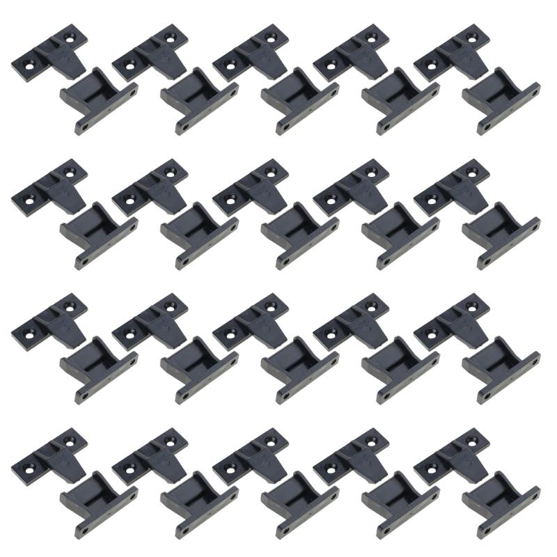 

20Pcs Push in Plinth Panel Furniture Connectors Bracket Press Fit Panel Clip for Kitchen Cabinets Wardrobe Bed Table 1