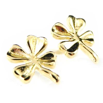 [G1986] - Brincos '4 Leaf Clovers' banhados a ouro