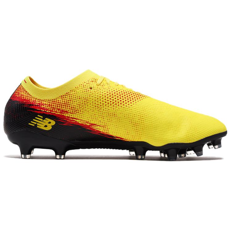 New Balance Furon V8 Comfortable Versatile MG (Rubber Short Stud) Fabric Shock Absorbing Soccer Shoes Men sneaker Yellow UF1M5X7