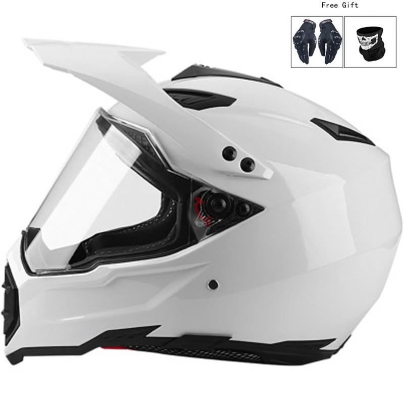 Full Face Motorcycle Helmet Men Women Off-Road Electric Bike ATV Dirt Racing