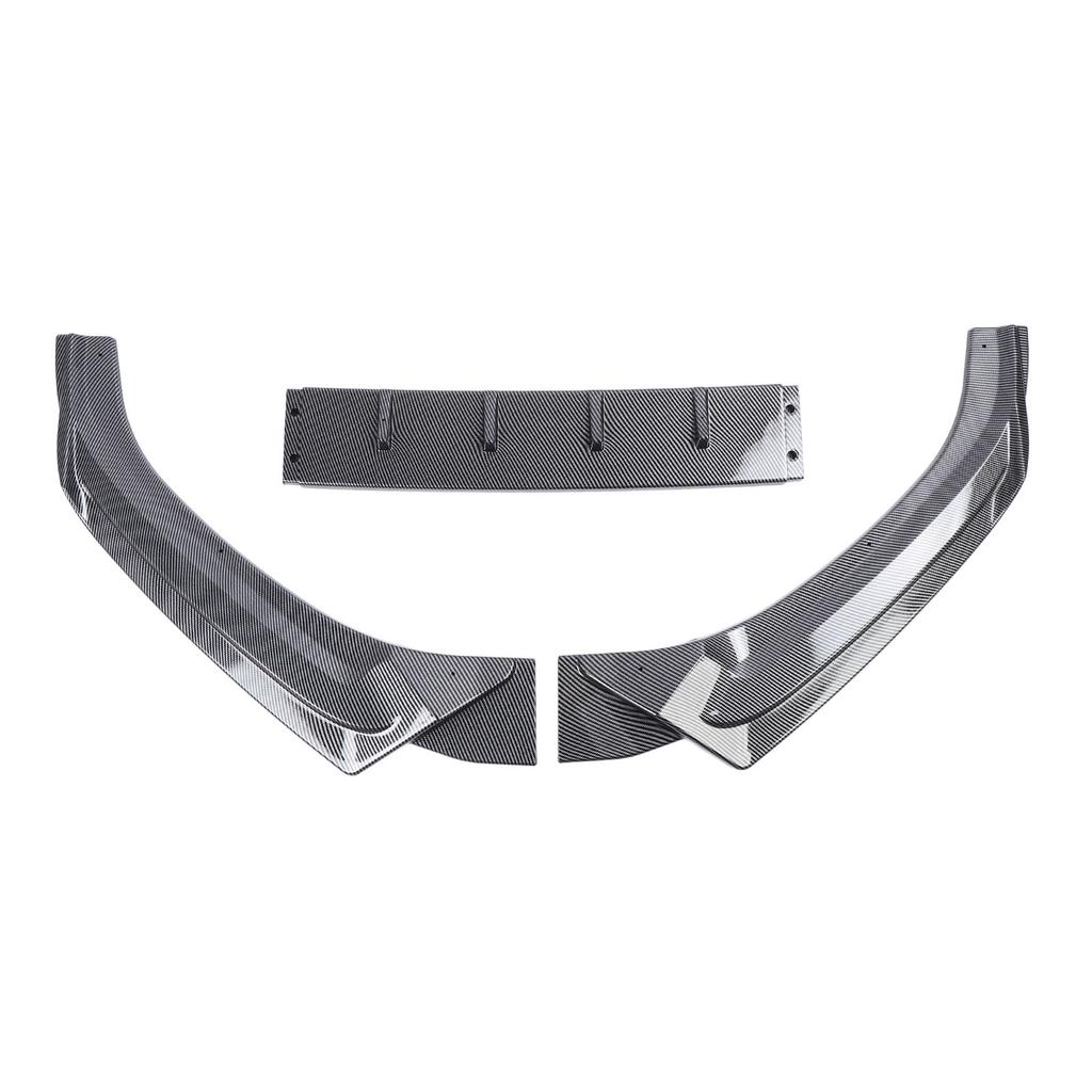 3 Pcs Front Bumper Lip Body Kit Sporty Appearance Bumper Lower Lip Splitter Replacement for S4 B9   2017 To 2019
