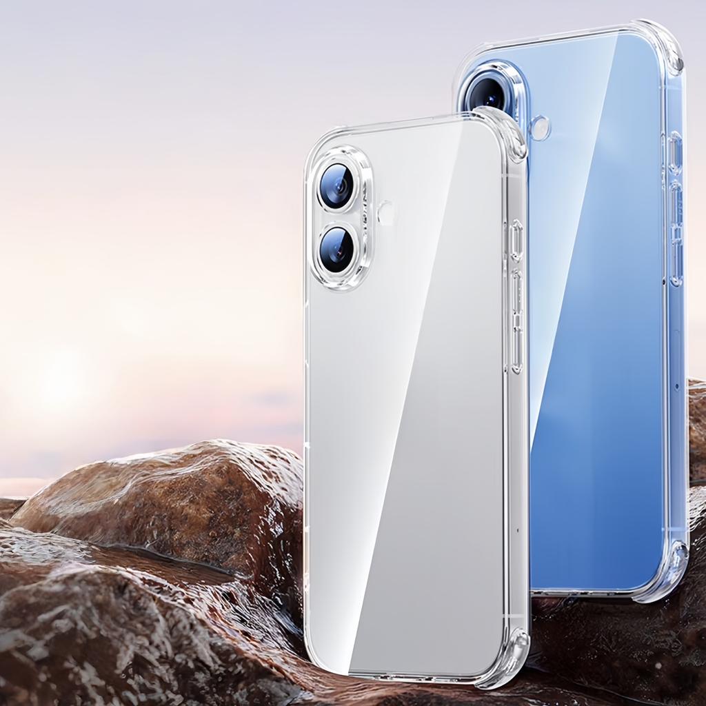 Transparent TPU Shockproof Protection Phone Case for Vivo V60 Lite - Clear