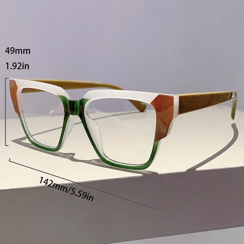 Oversized Eyeglasses Frames Stylish New in Multicolor Spectacles Trendy Fashion Non-prescription Women Eyeglasses